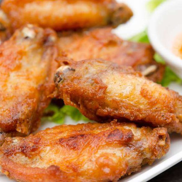 Crispy Pan Fry Chicken Wings Without Flour